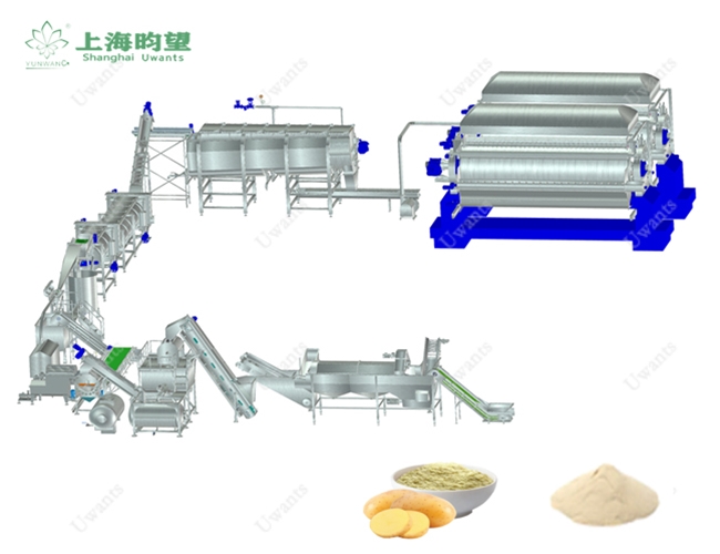 1000公斤薯粉生產線